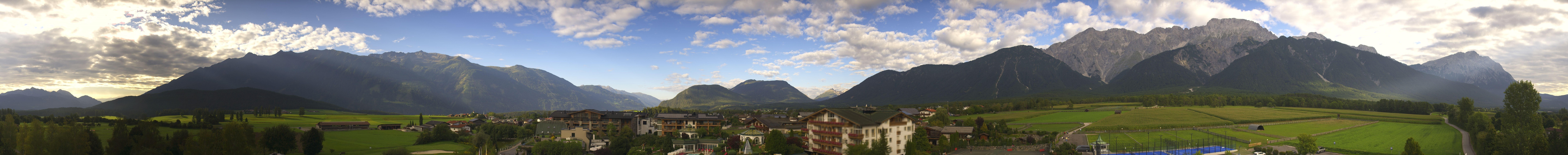 Archived image Webcam Alpenresort Schwarz at Mieming Plateau