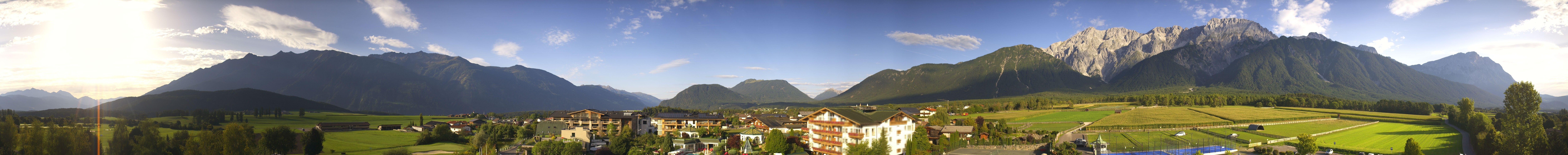 Archiv Foto Webcam Alpenresort Schwarz: Mieminger Plateau