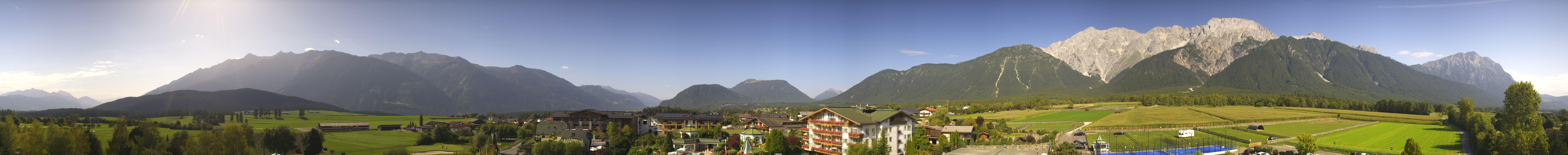 Archiv Foto Webcam Alpenresort Schwarz: Mieminger Plateau