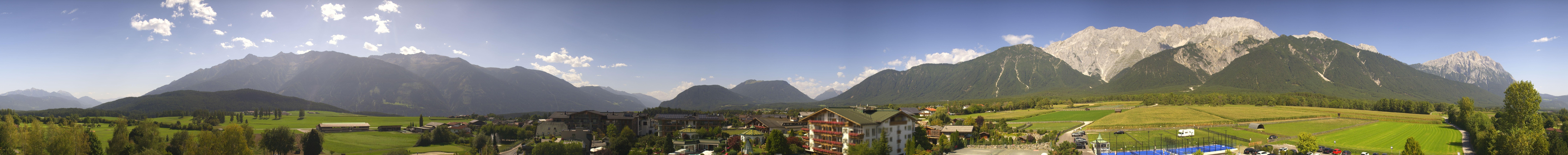Archiv Foto Webcam Alpenresort Schwarz: Mieminger Plateau
