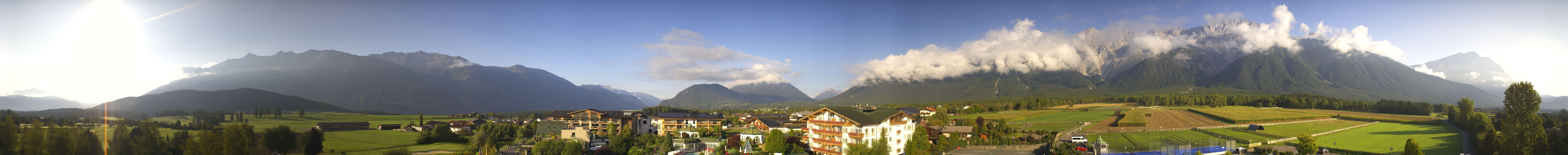 Archiv Foto Webcam Alpenresort Schwarz: Mieminger Plateau
