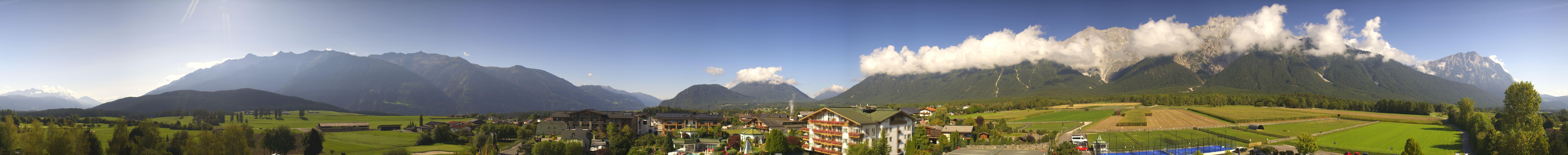 Archiv Foto Webcam Alpenresort Schwarz: Mieminger Plateau