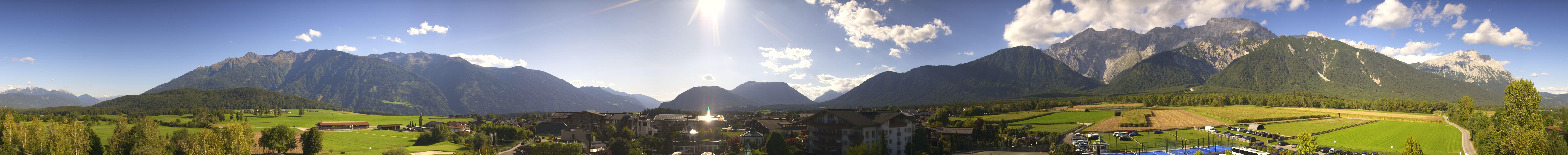 Archiv Foto Webcam Alpenresort Schwarz: Mieminger Plateau