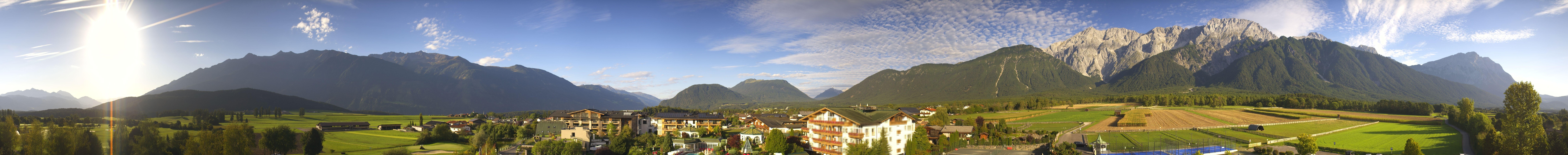 Archiv Foto Webcam Alpenresort Schwarz: Mieminger Plateau