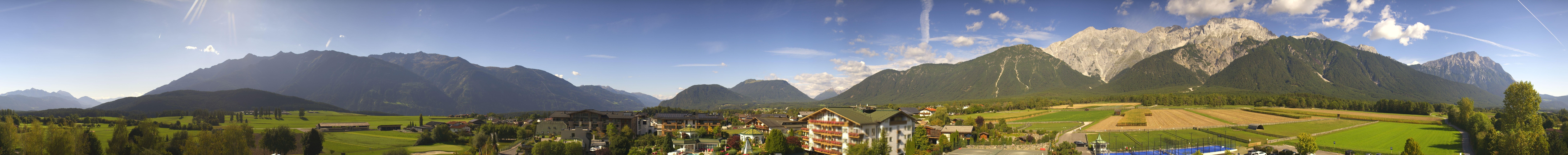 Archiv Foto Webcam Alpenresort Schwarz: Mieminger Plateau