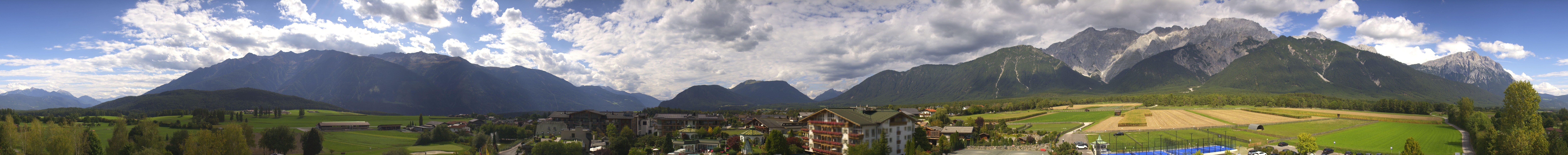 Archiv Foto Webcam Alpenresort Schwarz: Mieminger Plateau
