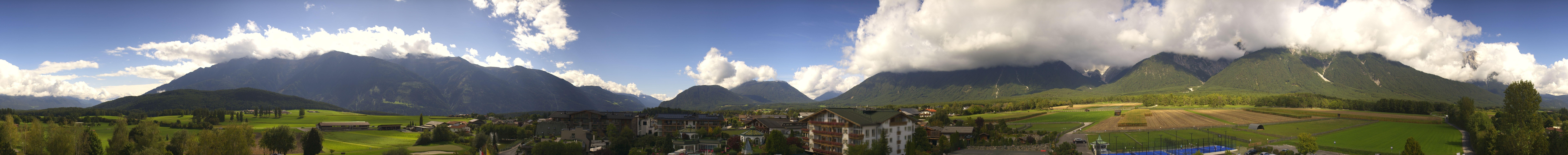 Archiv Foto Webcam Alpenresort Schwarz: Mieminger Plateau