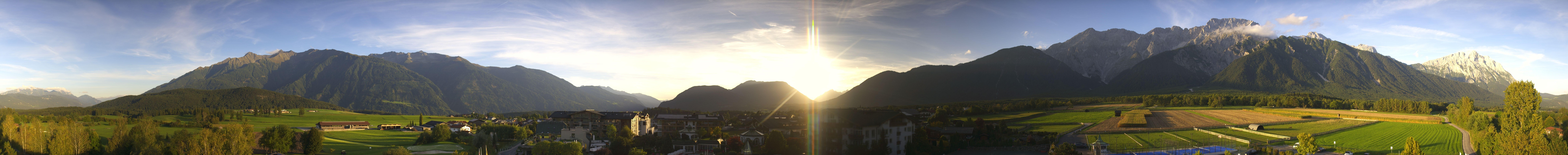 Archiv Foto Webcam Alpenresort Schwarz: Mieminger Plateau