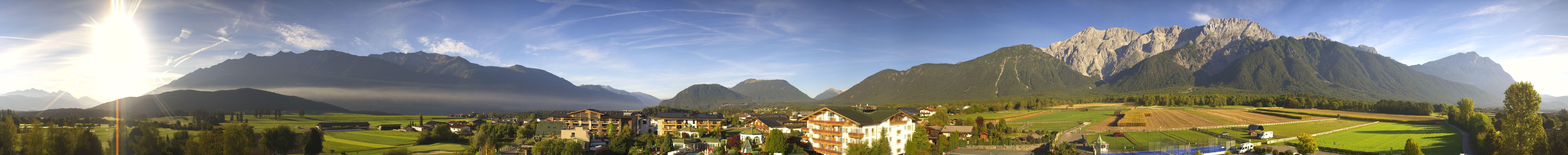 Archived image Webcam Alpenresort Schwarz at Mieming Plateau
