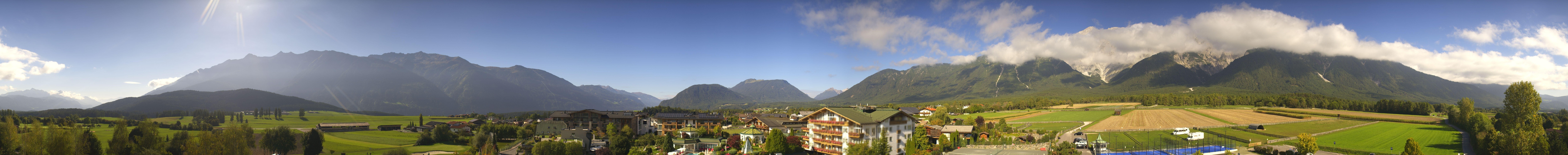 Archiv Foto Webcam Alpenresort Schwarz: Mieminger Plateau