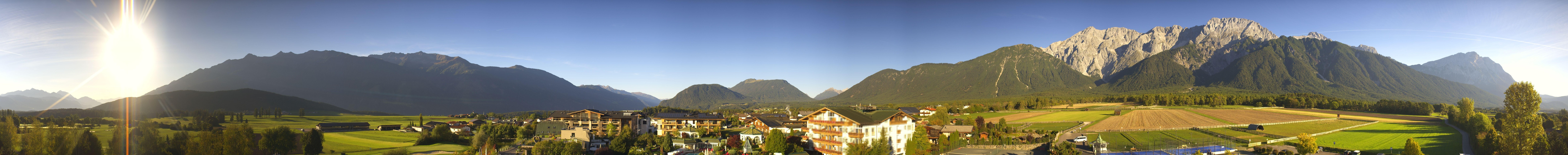 Archiv Foto Webcam Alpenresort Schwarz: Mieminger Plateau
