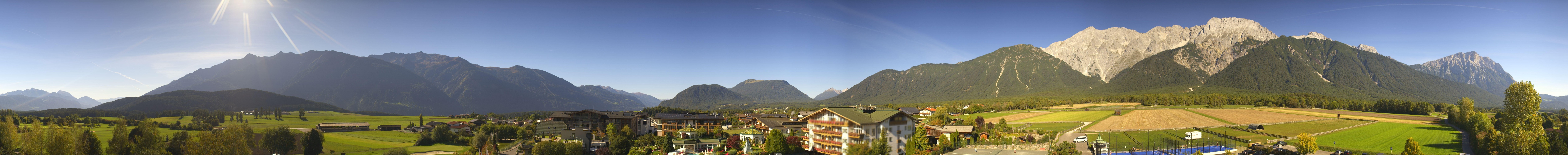 Archiv Foto Webcam Alpenresort Schwarz: Mieminger Plateau