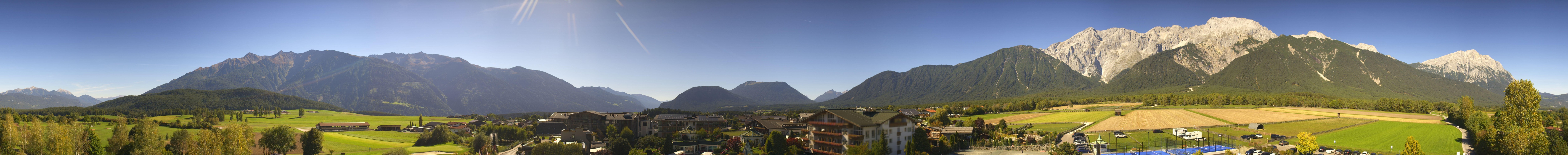 Archiv Foto Webcam Alpenresort Schwarz: Mieminger Plateau