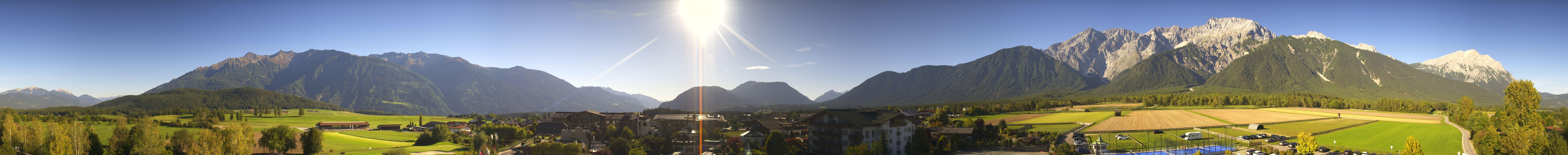 Archiv Foto Webcam Alpenresort Schwarz: Mieminger Plateau
