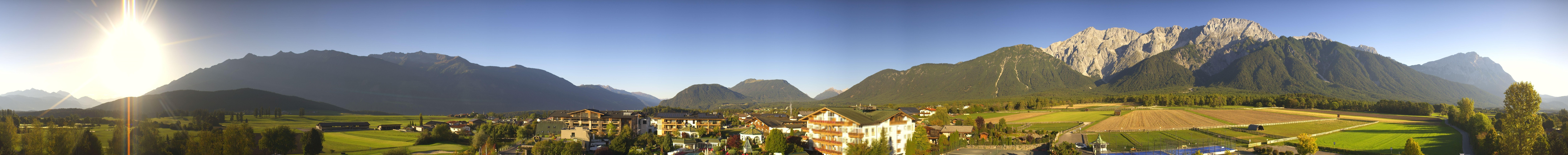Archived image Webcam Alpenresort Schwarz at Mieming Plateau