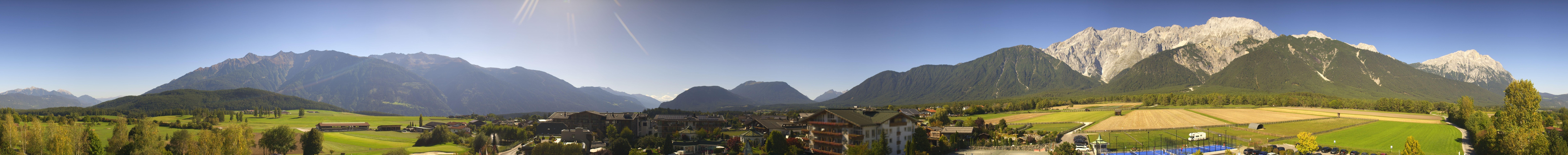 Archived image Webcam Alpenresort Schwarz at Mieming Plateau