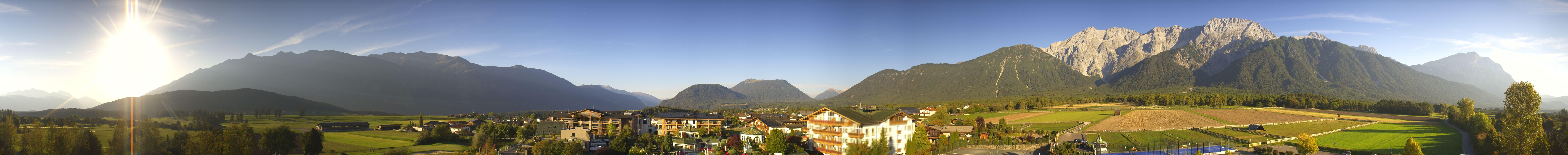Archiv Foto Webcam Alpenresort Schwarz: Mieminger Plateau