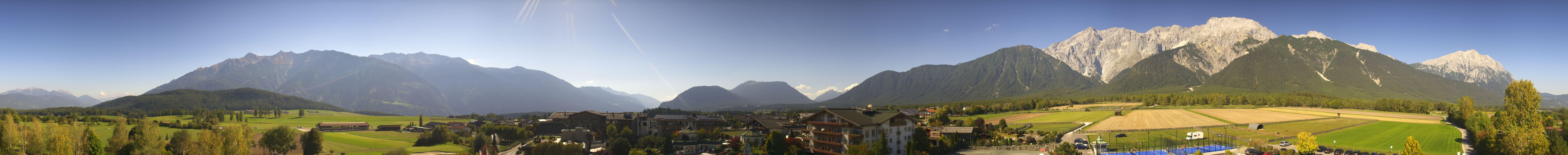 Archived image Webcam Alpenresort Schwarz at Mieming Plateau