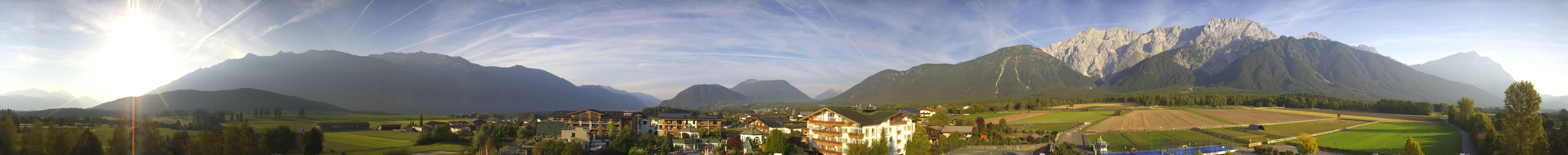 Archived image Webcam Alpenresort Schwarz at Mieming Plateau