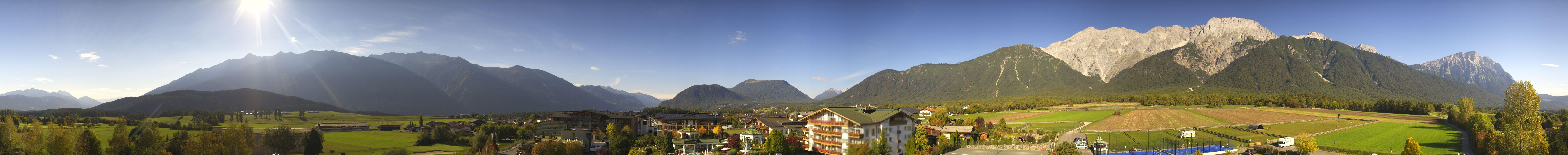 Archived image Webcam Alpenresort Schwarz at Mieming Plateau