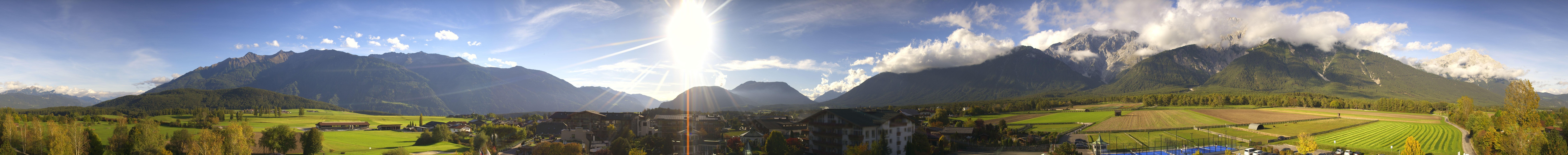 Archiv Foto Webcam Alpenresort Schwarz: Mieminger Plateau