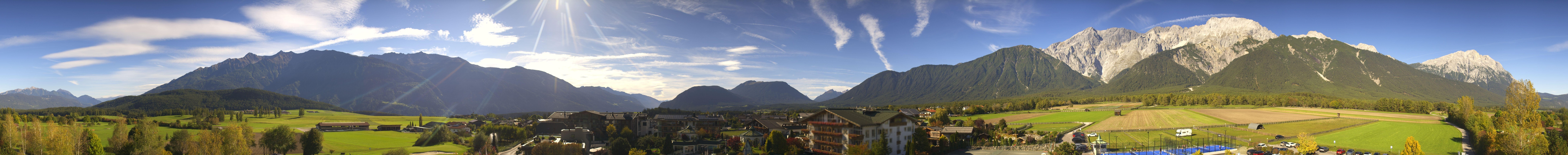 Archived image Webcam Alpenresort Schwarz at Mieming Plateau