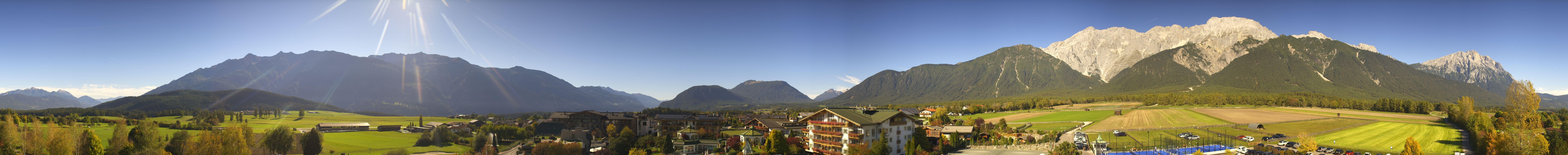 Archiv Foto Webcam Alpenresort Schwarz: Mieminger Plateau