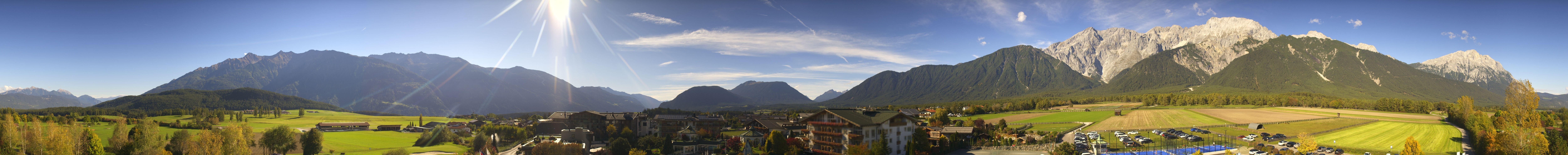 Archiv Foto Webcam Alpenresort Schwarz: Mieminger Plateau