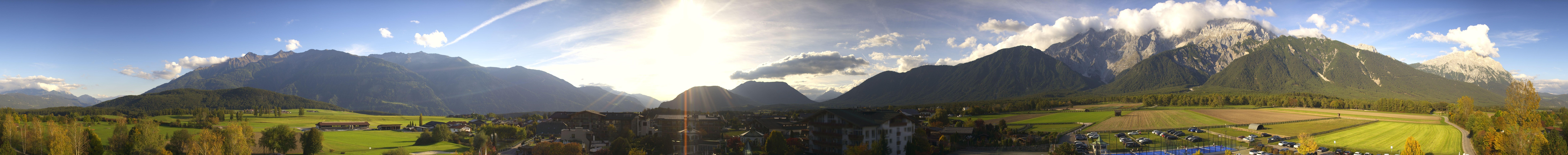 Archiv Foto Webcam Alpenresort Schwarz: Mieminger Plateau