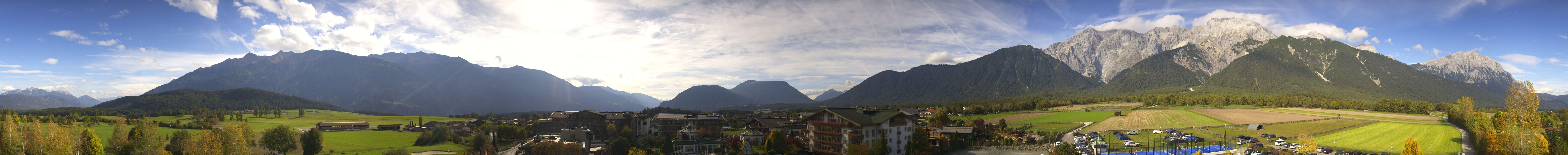 Archiv Foto Webcam Alpenresort Schwarz: Mieminger Plateau