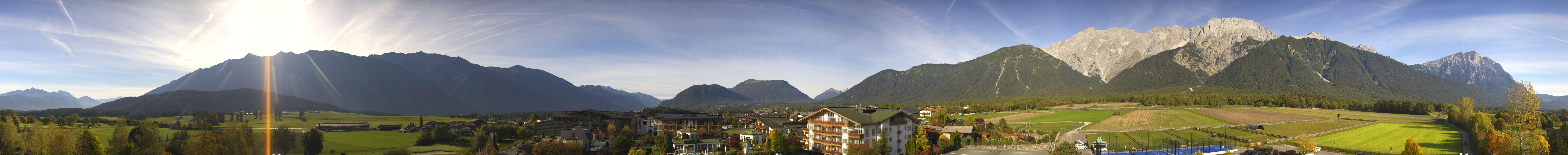 Archiv Foto Webcam Alpenresort Schwarz: Mieminger Plateau