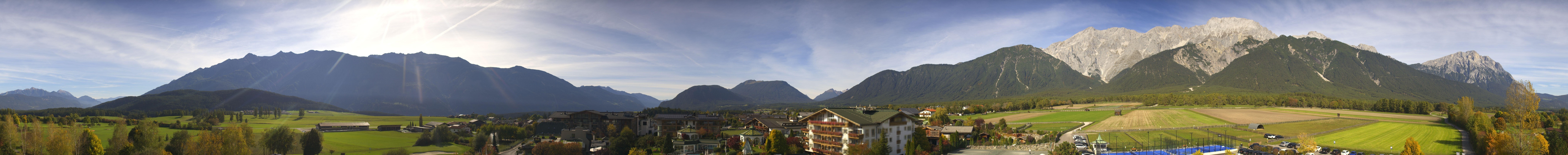 Archiv Foto Webcam Alpenresort Schwarz: Mieminger Plateau