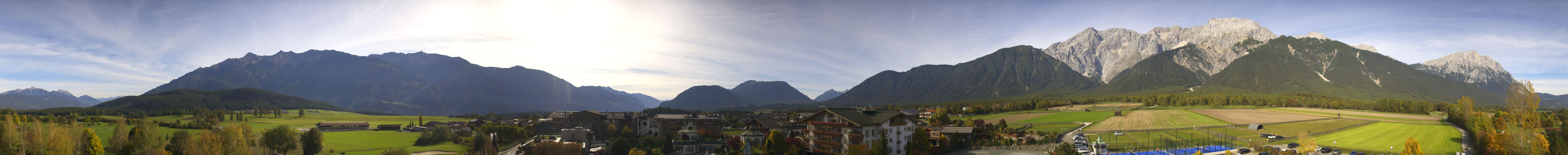 Archiv Foto Webcam Alpenresort Schwarz: Mieminger Plateau