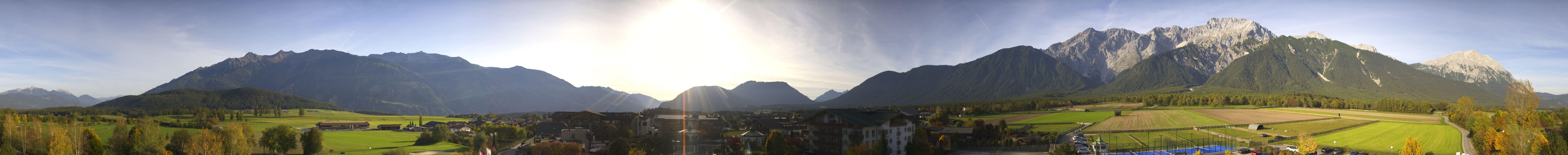 Archiv Foto Webcam Alpenresort Schwarz: Mieminger Plateau