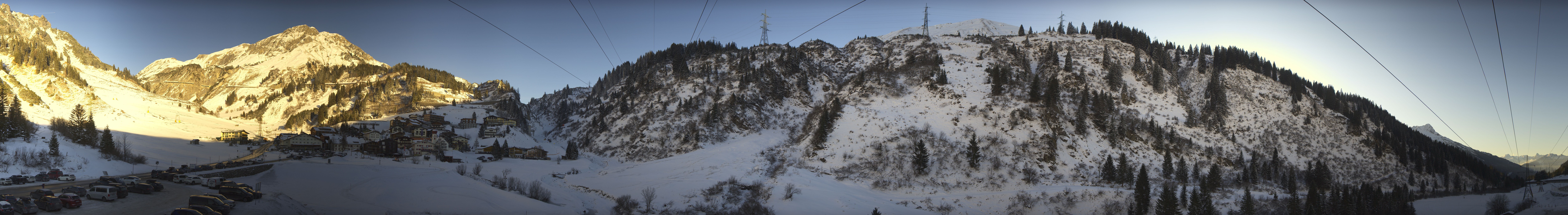 Archiv Foto Webcam Ski Arlberg: Stuben Ortsblick