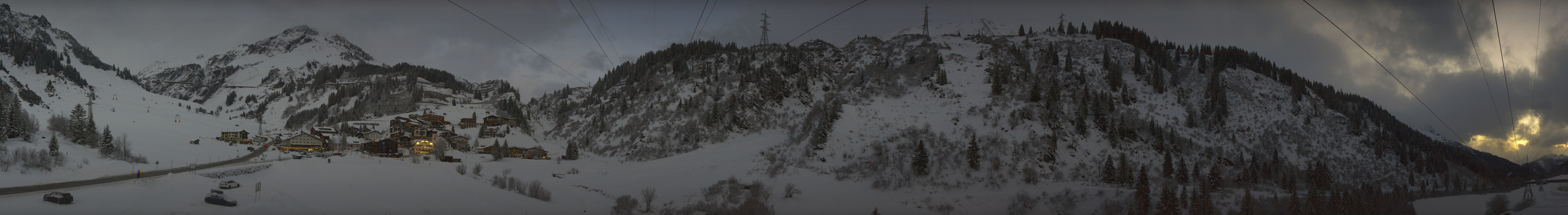Archiv Foto Webcam Ski Arlberg: Stuben Ortsblick