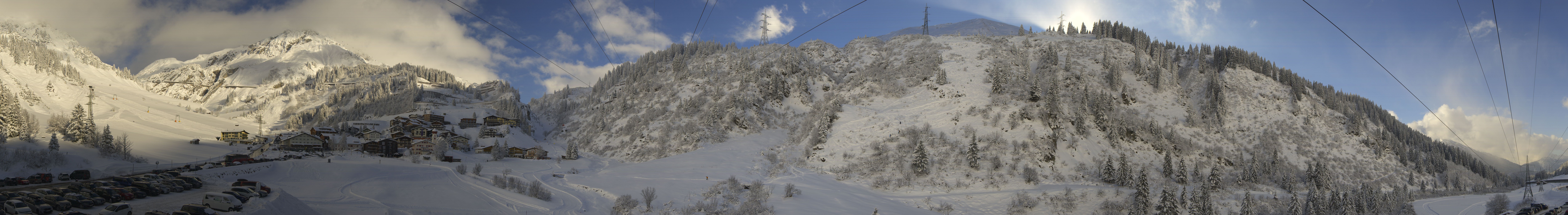 Archived image Webcam Ski Arlberg: Town of Stuben
