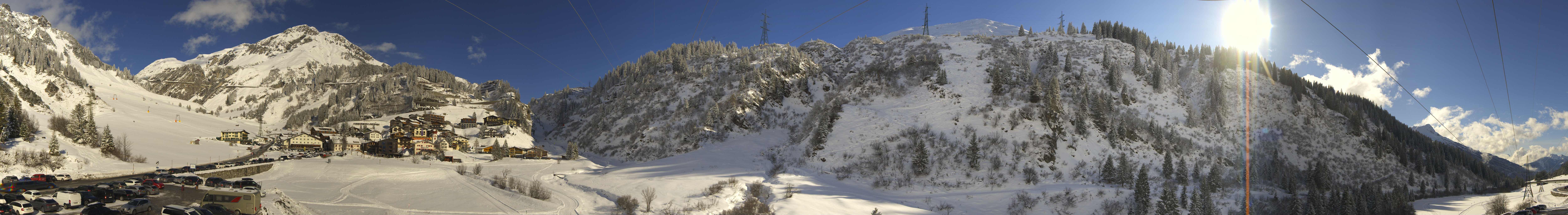 Archiv Foto Webcam Ski Arlberg: Stuben Ortsblick