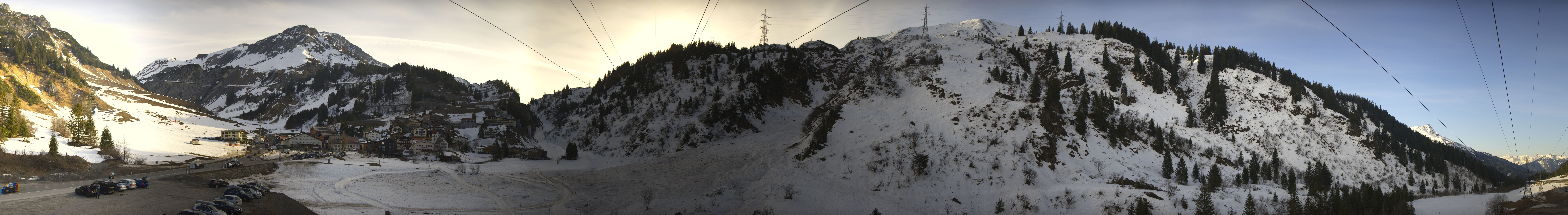 Archiv Foto Webcam Ski Arlberg: Stuben Ortsblick