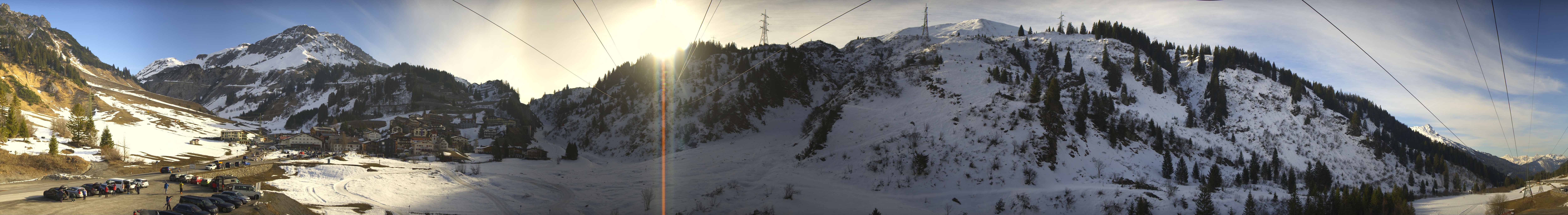 Archiv Foto Webcam Ski Arlberg: Stuben Ortsblick