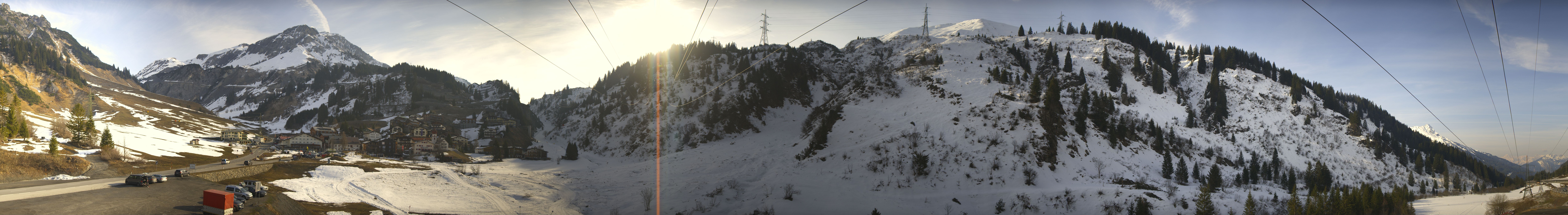 Archiv Foto Webcam Ski Arlberg: Stuben Ortsblick