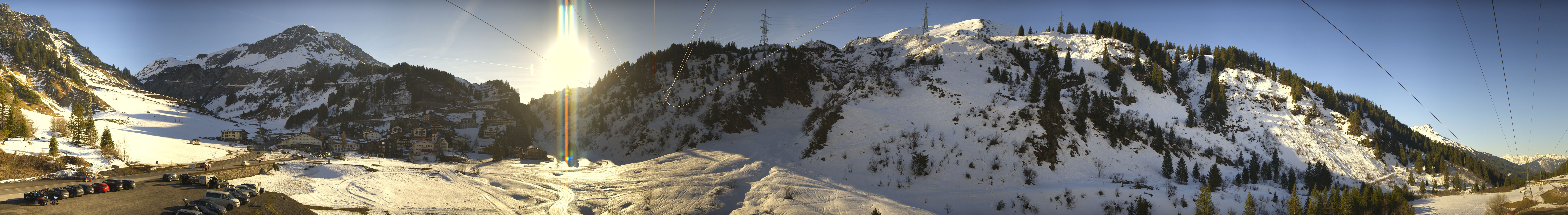 Archiv Foto Webcam Ski Arlberg: Stuben Ortsblick