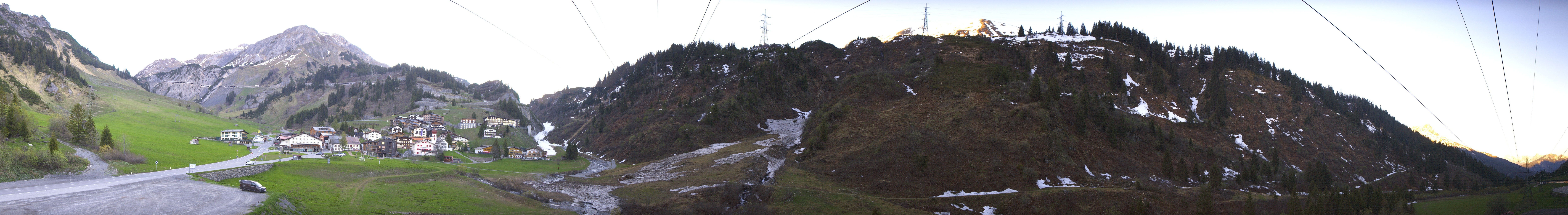 Archiv Foto Webcam Ski Arlberg: Stuben Ortsblick