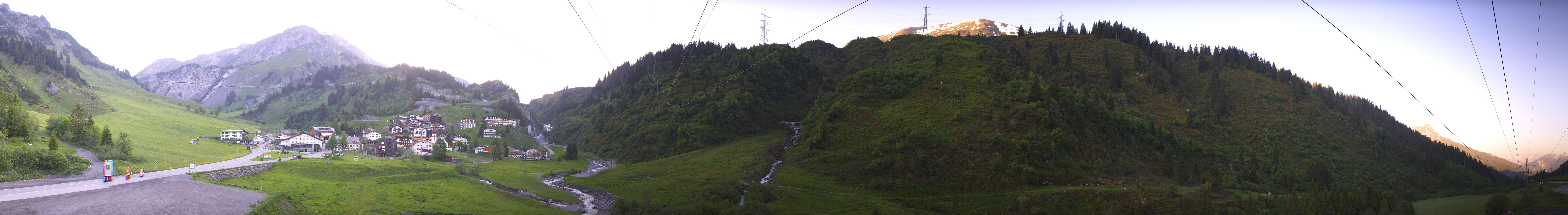 Archiv Foto Webcam Ski Arlberg: Stuben Ortsblick