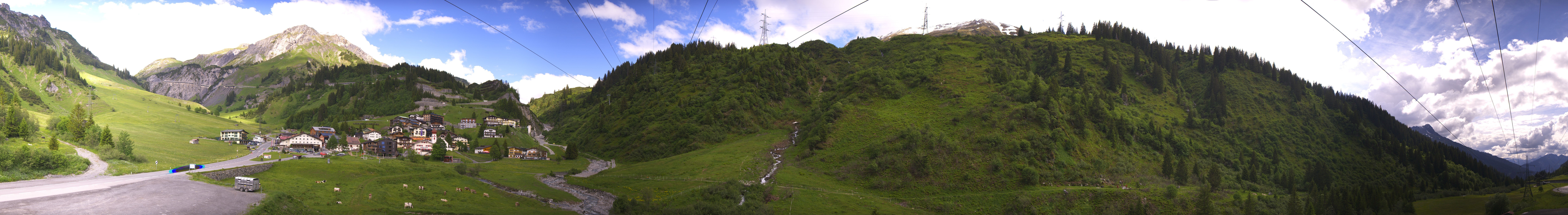 Archiv Foto Webcam Ski Arlberg: Stuben Ortsblick