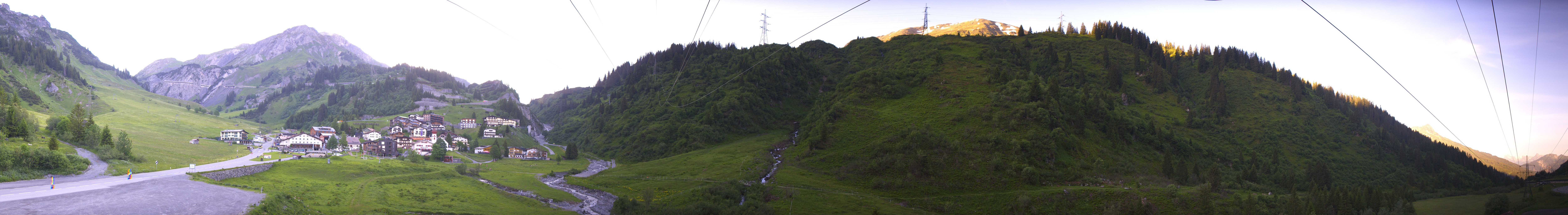 Archived image Webcam Ski Arlberg: Town of Stuben
