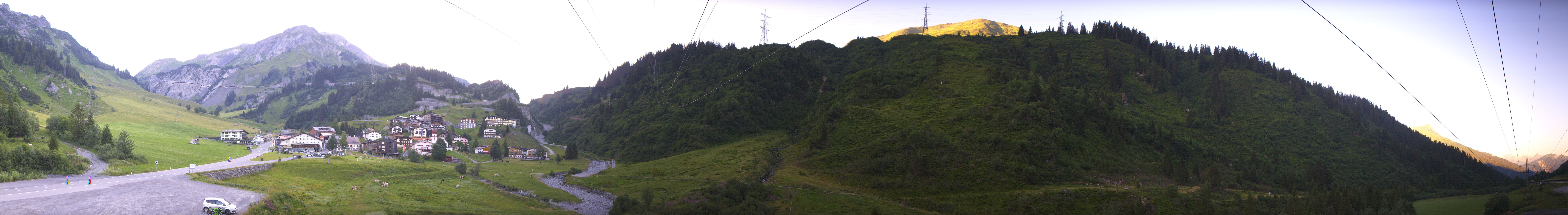 Archiv Foto Webcam Ski Arlberg: Stuben Ortsblick