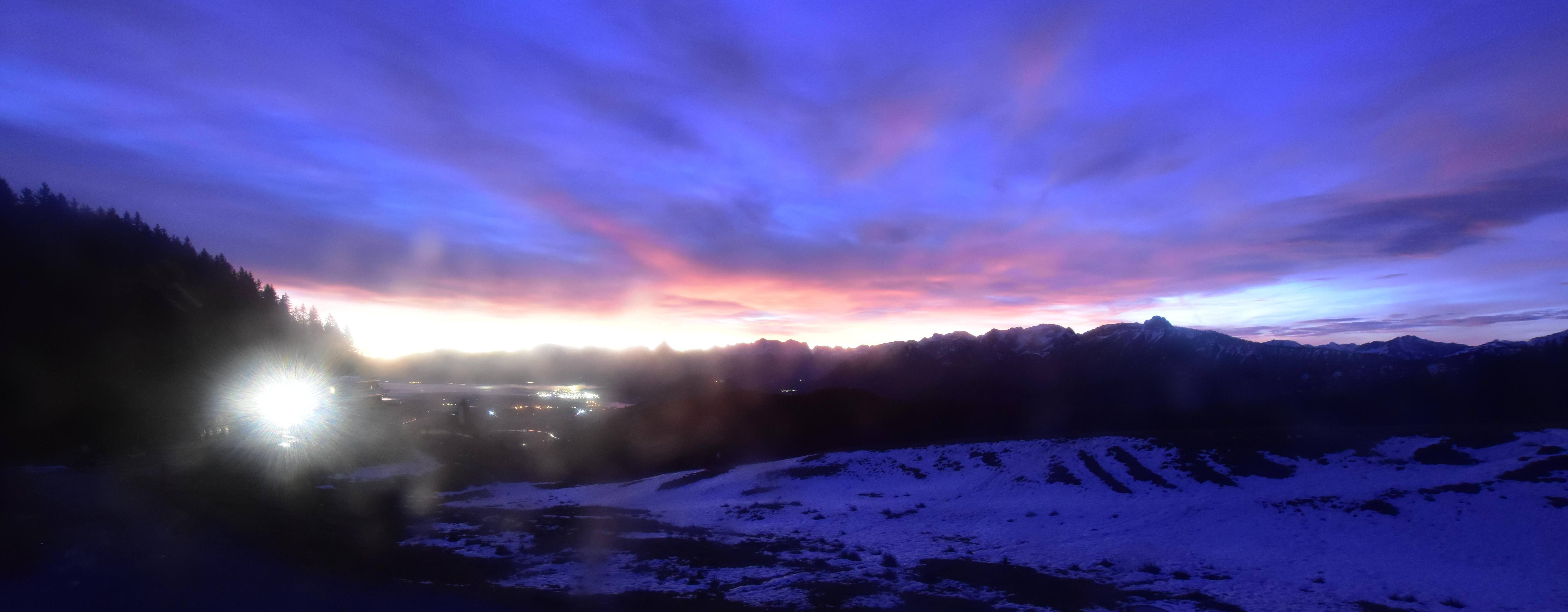 Archiv Foto Webcam Alpspitzbahn Nesselwang: Sportheim Böck