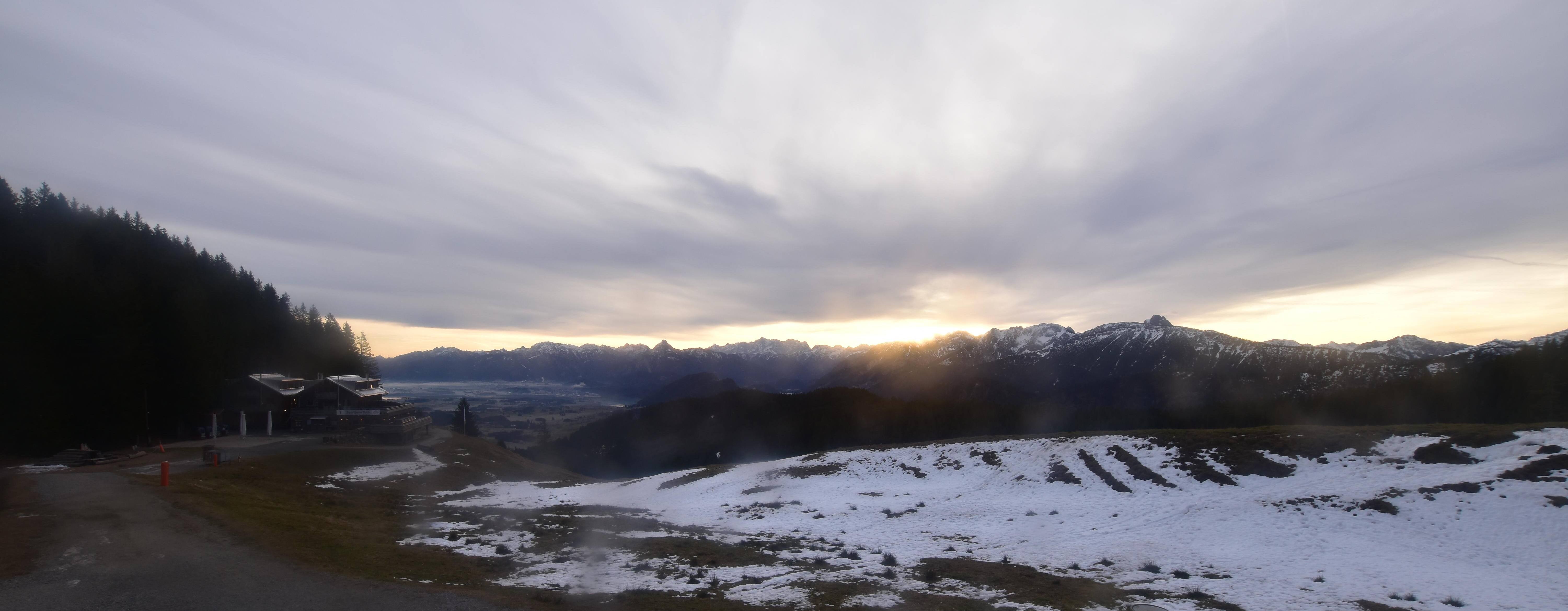 Archiv Foto Webcam Alpspitzbahn Nesselwang: Sportheim Böck