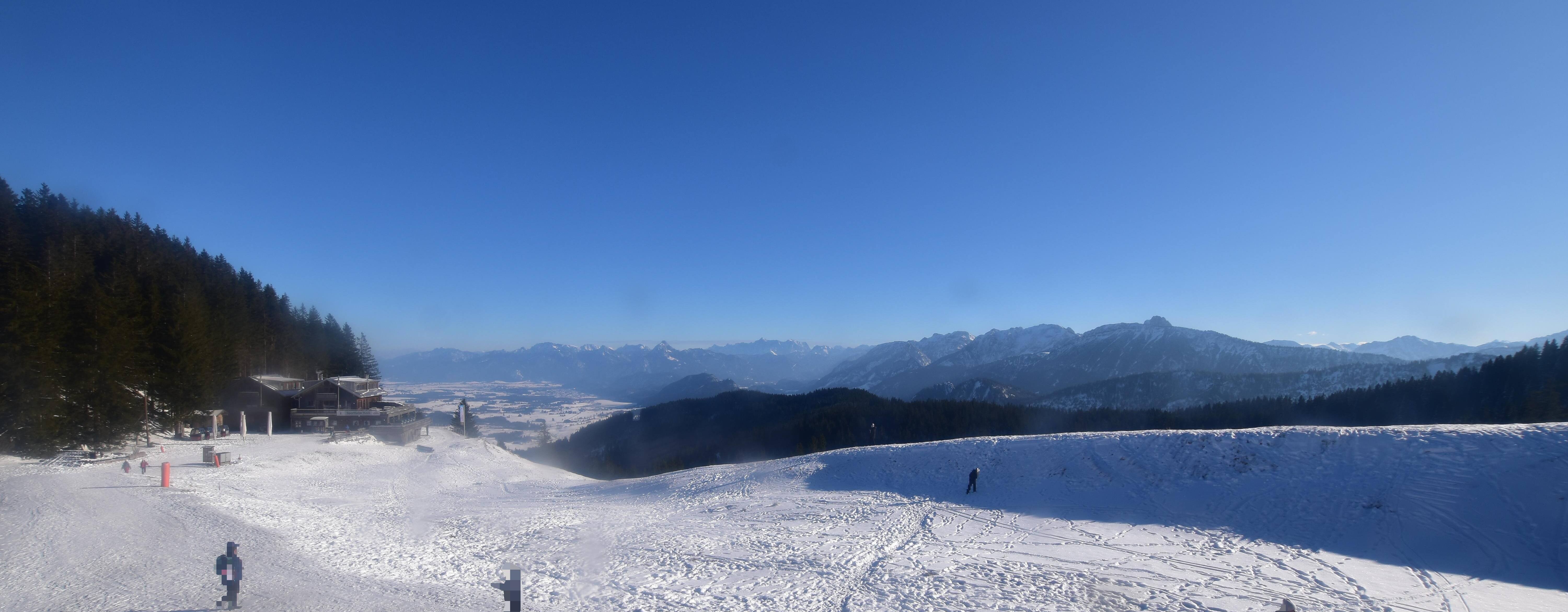 Archiv Foto Webcam Alpspitzbahn Nesselwang: Sportheim Böck